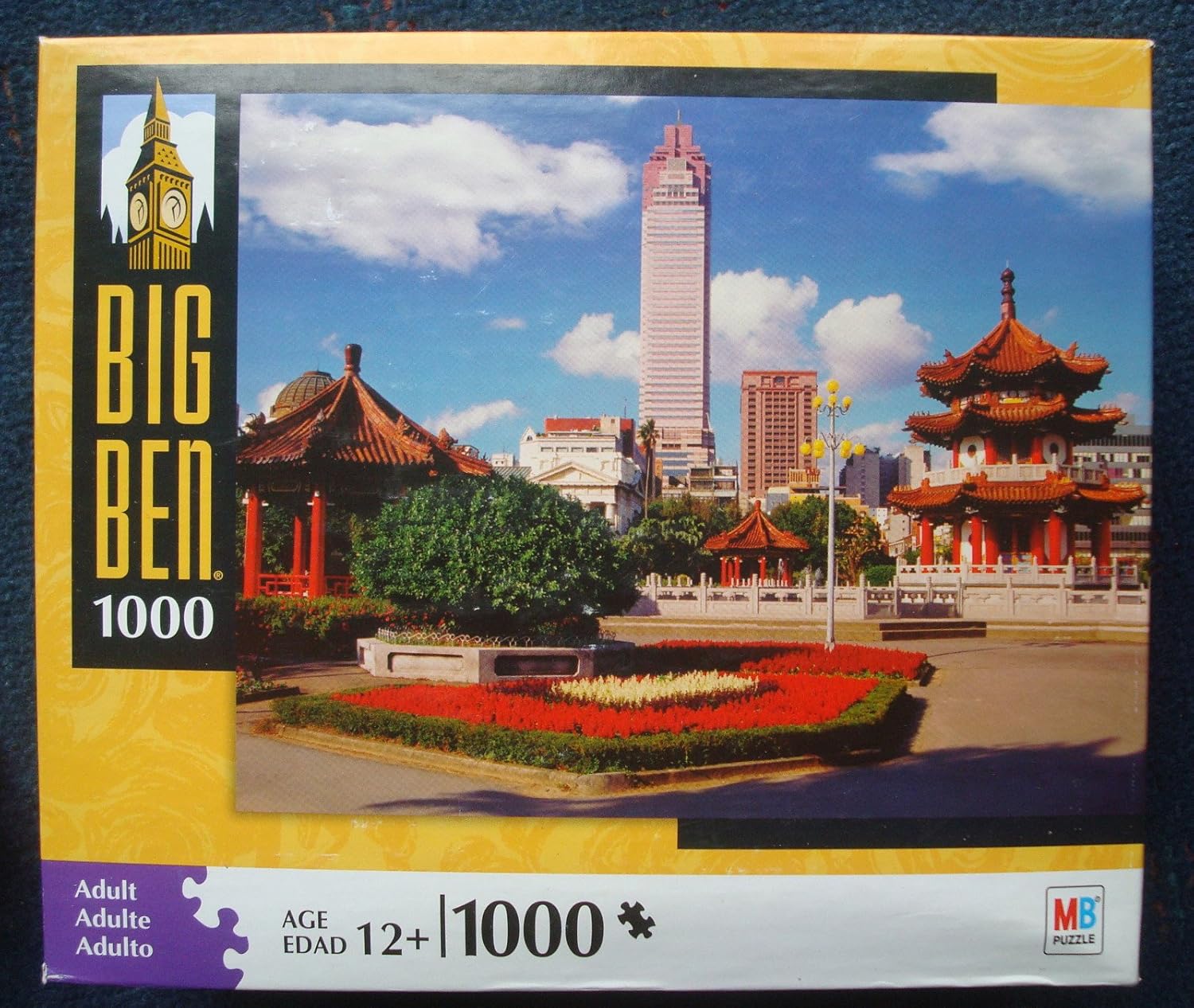 Big Ben 1000 Piece Puzzle -Pagodas and Skyscrapers,Taipei,Taiwan