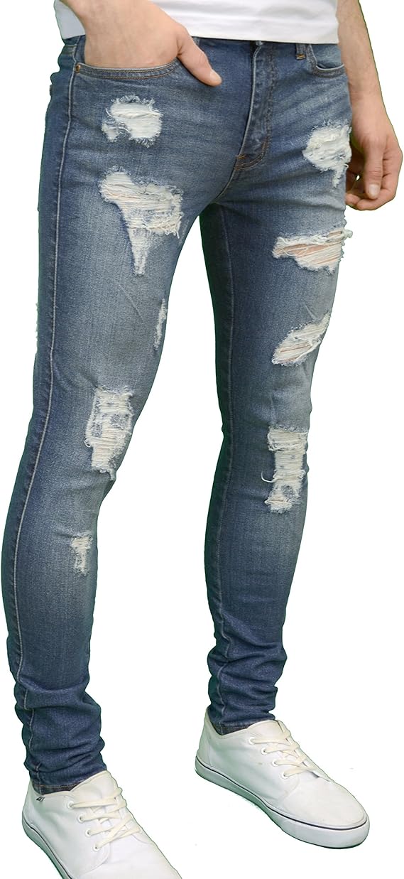 men's skinny ripped jeans