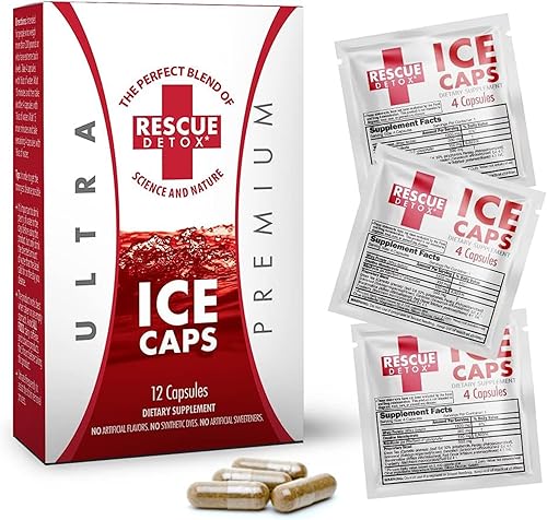 Rescue Detox - ICE CAPS - 12ct | Cápsulas Limpiadoras Concentradas