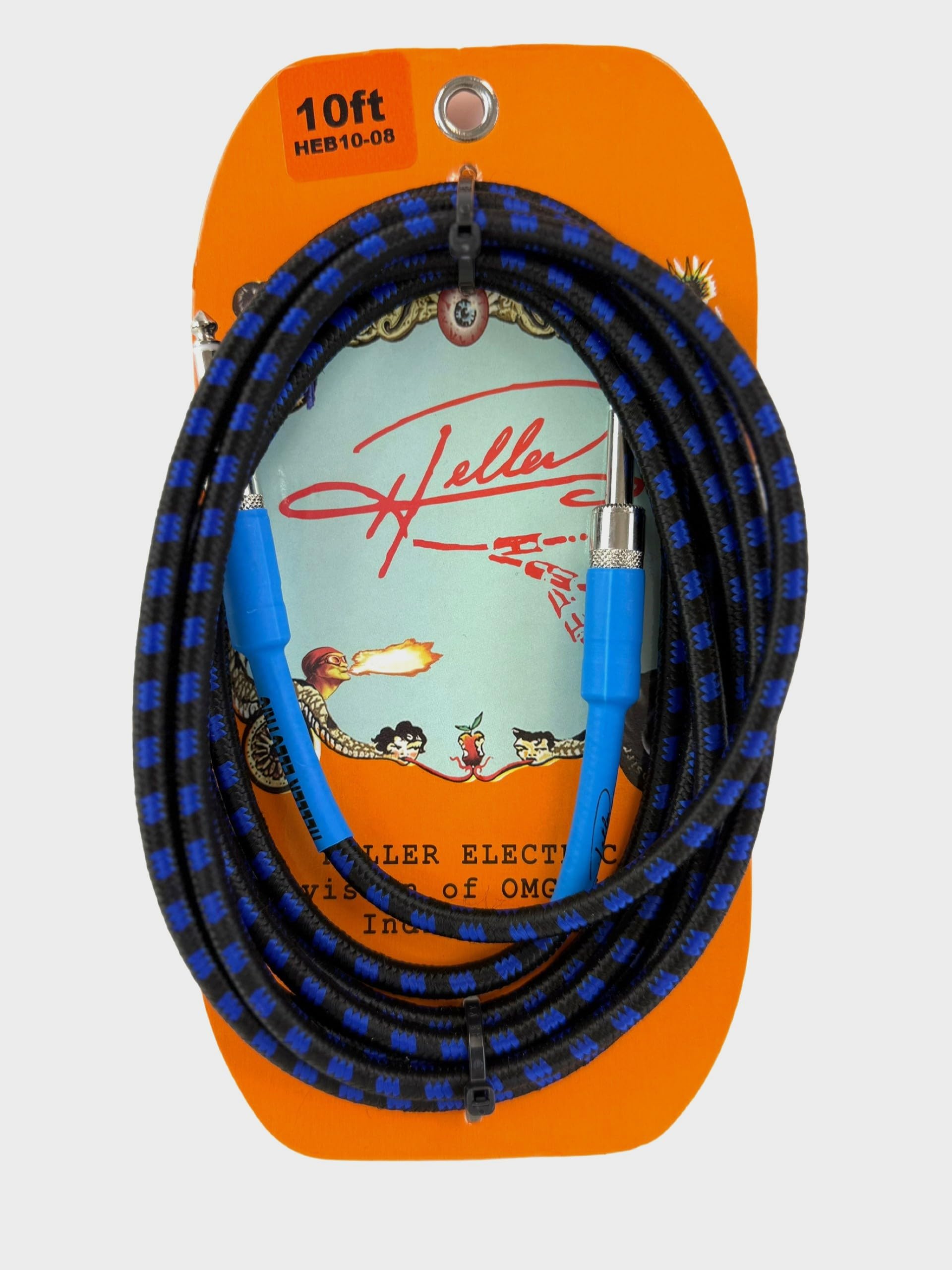 Câble guitare électrique pour studio Heller 3m jack droit tressé - 2
