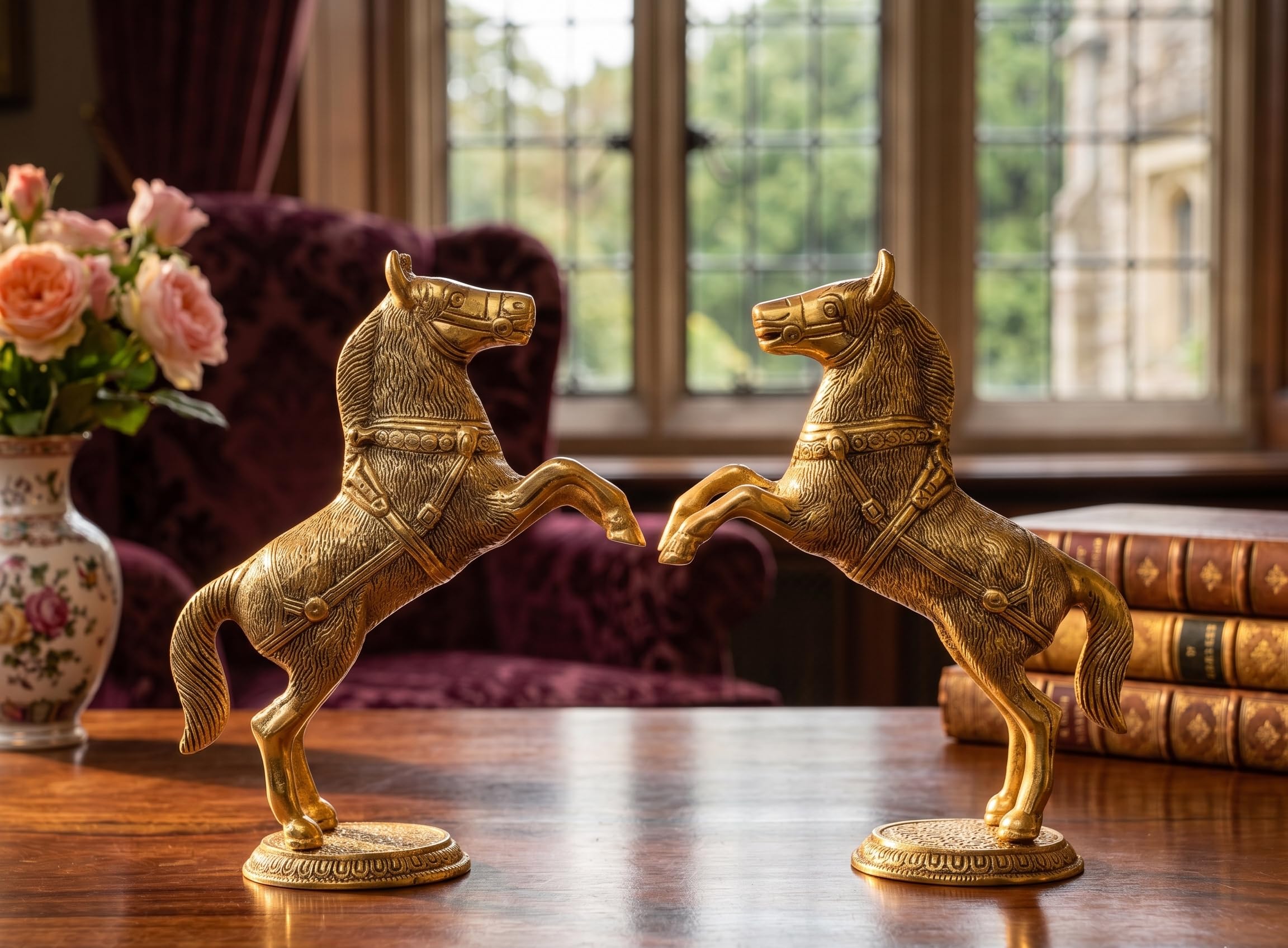 KridayKraft Jumping Horse Statue - Wealth & Good Luck -3