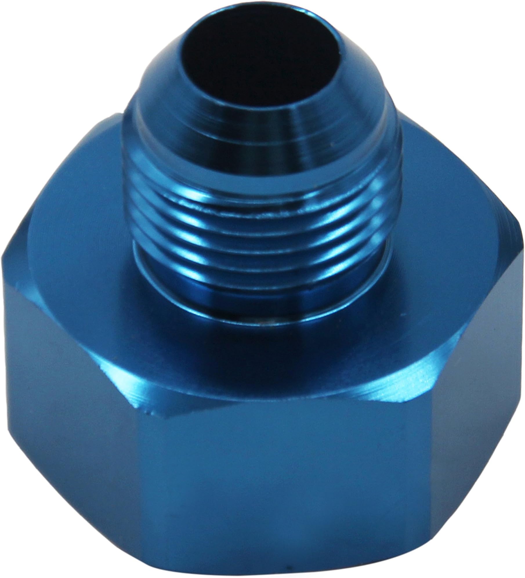 Nitrous Bottle Nut Adapter with Washer (Blue, 6AN)
