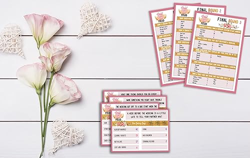 Miniatura 3 de Pazag Cuestionario de peleas amistosas de la despedida de soltera, juegos de despedida de soltera, suministros de ducha de boda, juegos de boda,