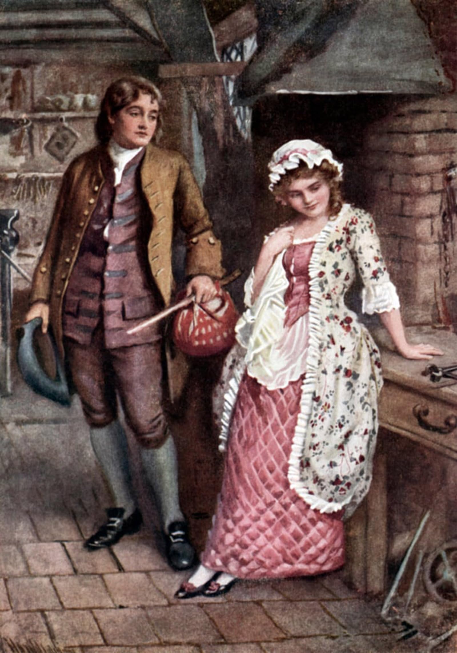 SERENDIPITP Abstract Painting Mural Print Picture Wall Decor Painting Charles Dickens S Barna by Harold Copping Vintage Wall Artwork for Home Decor 60x90cm