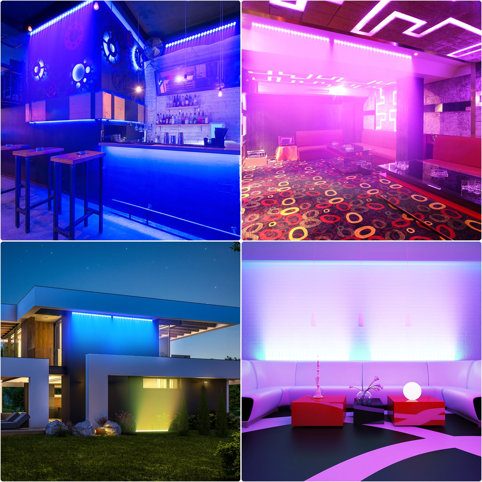 Impermeabile Wallwasher,120W 24 LED (3 in 1) Barra Luminosa,Yespick Luce da Palcoscenico Luci Effetti Luce Stroboscopica,Illuminazione Palco per Feste Bar DJ Discoteca Matrimonio Concerti Festival
