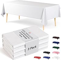 Vista 17 de Manteles de vinilo con reverso de franela, color sólido, calidad premium, impermeables.