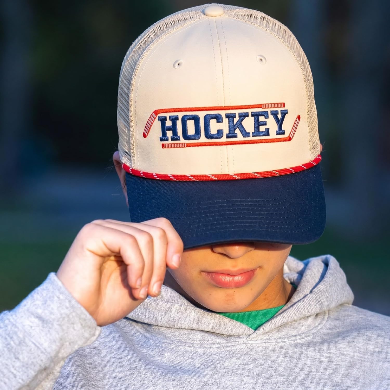ChalkTalkSPORTS Hockey Rope & Trucker Hats | Hockey Snapback Caps