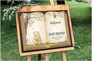 Adorable Winnie Welcome Sign for Baby Showers