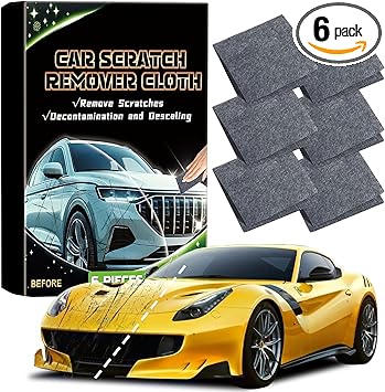 Car Scratches Remover 6 Pack 2025 Nano Sparkle Cloth for Car Scratches Multi.