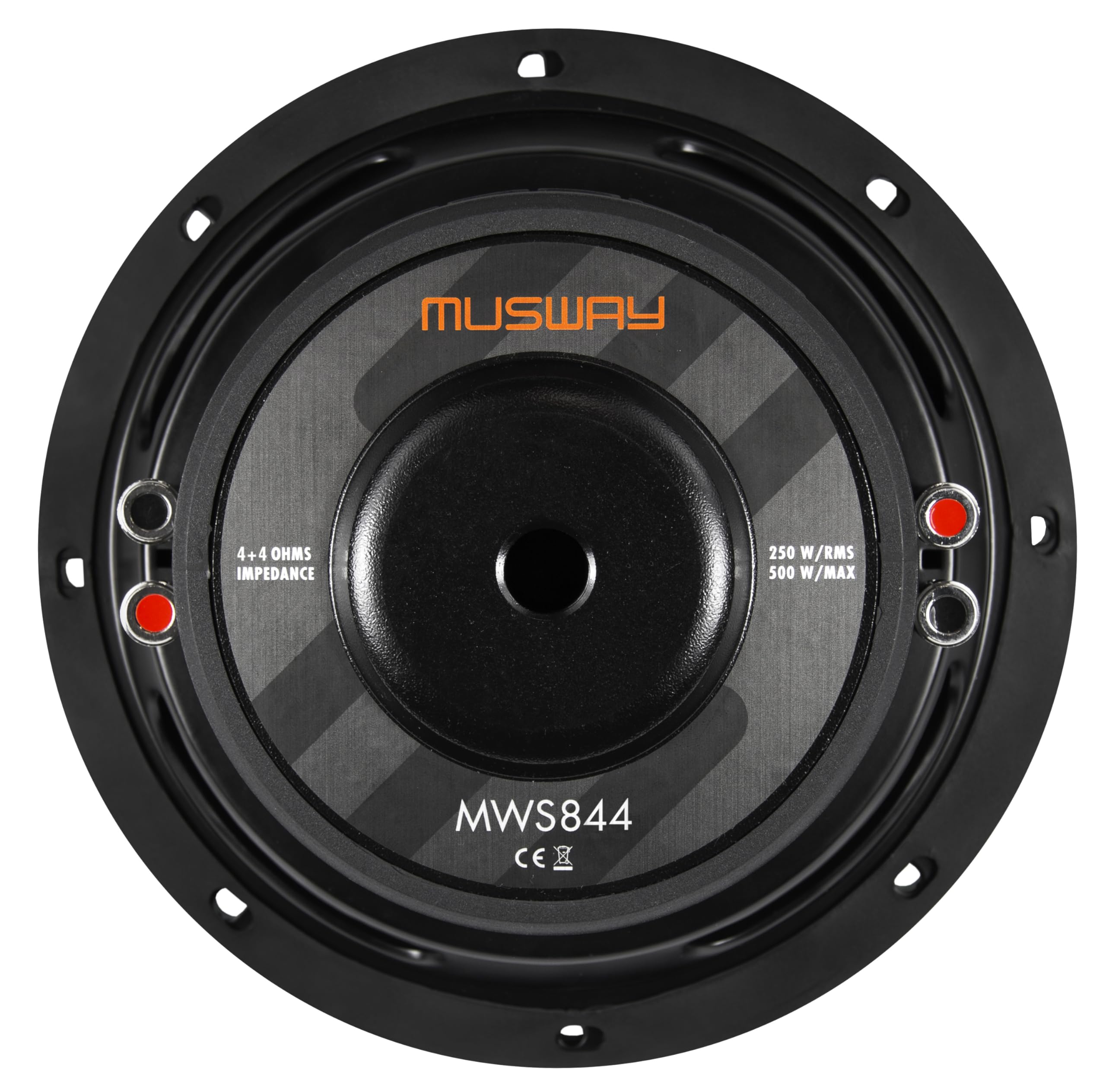 Musway Subwoofer FLAT MWS844-20 cm (8") con doppia bobina oscillante e 500 W max.