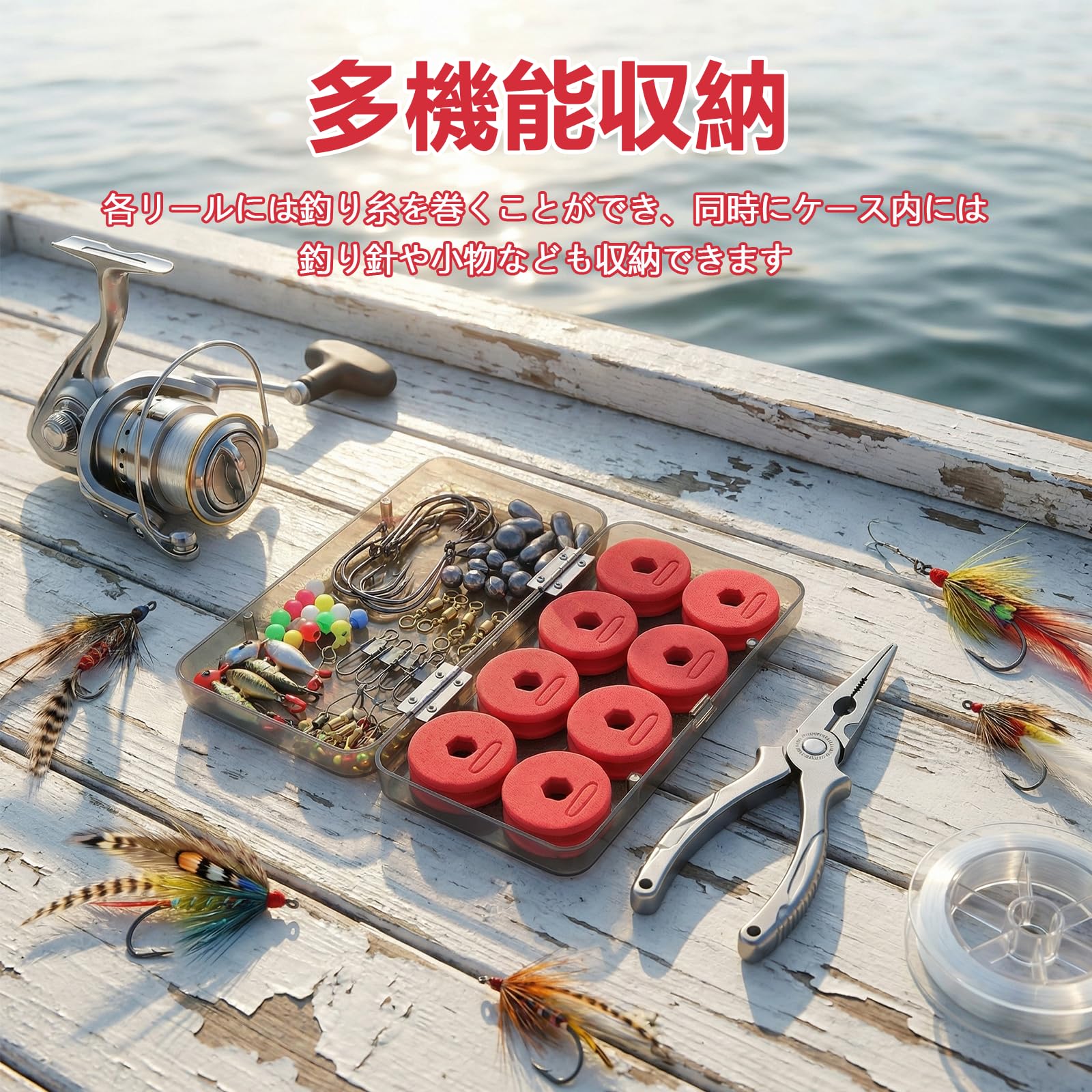 Amazon | k-outdoor 仕掛け巻 収納 釣り ライン 巻き取り ボード