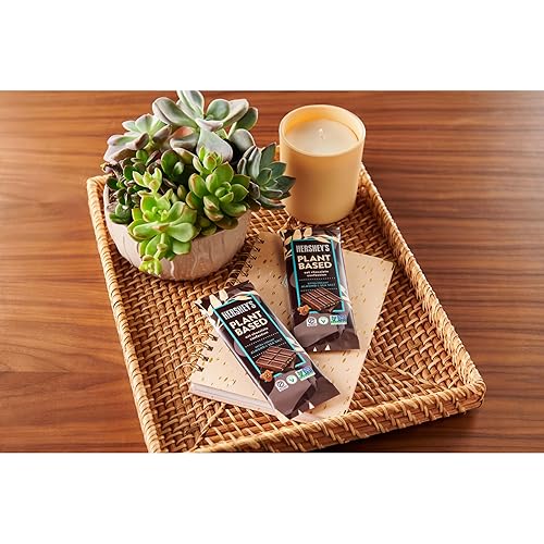 Miniatura 5 de HERSHEY'S Barra de caramelo extra cremosa a base de plantas con almendras y sal marina, 1.55 onzas (12 barras)