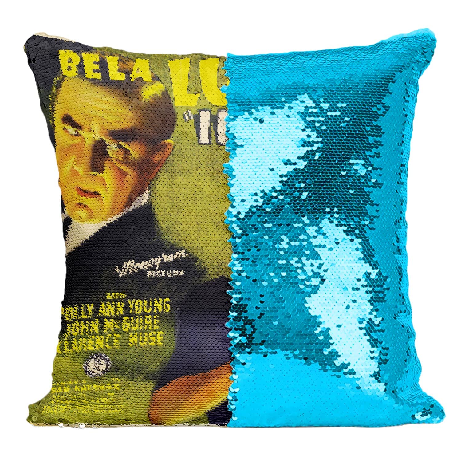 Coussin Sequin Turquoise pour Déco Salon Vintage Unique et Vivante