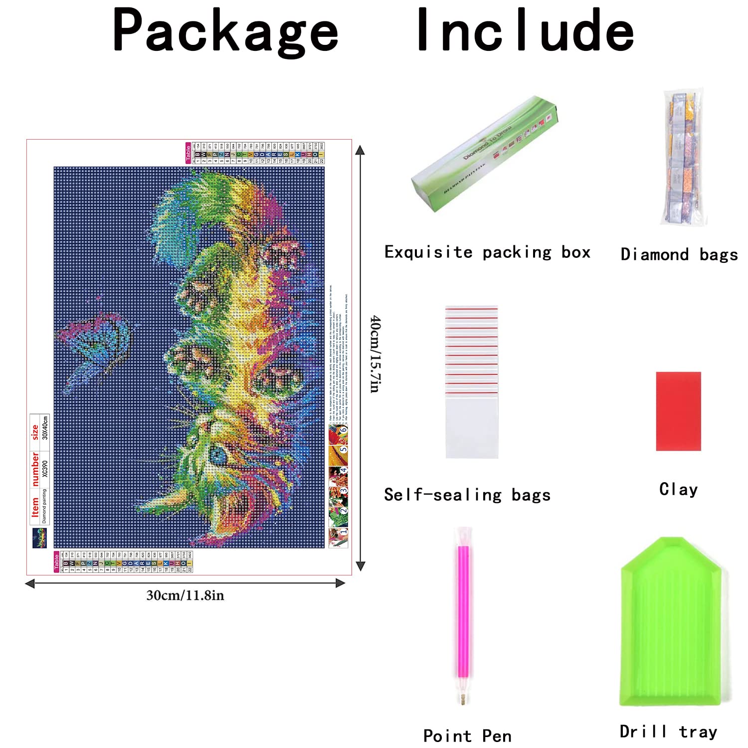 Kits De Peinture Diamant 5D Pour Adultes Et Enfants, Full