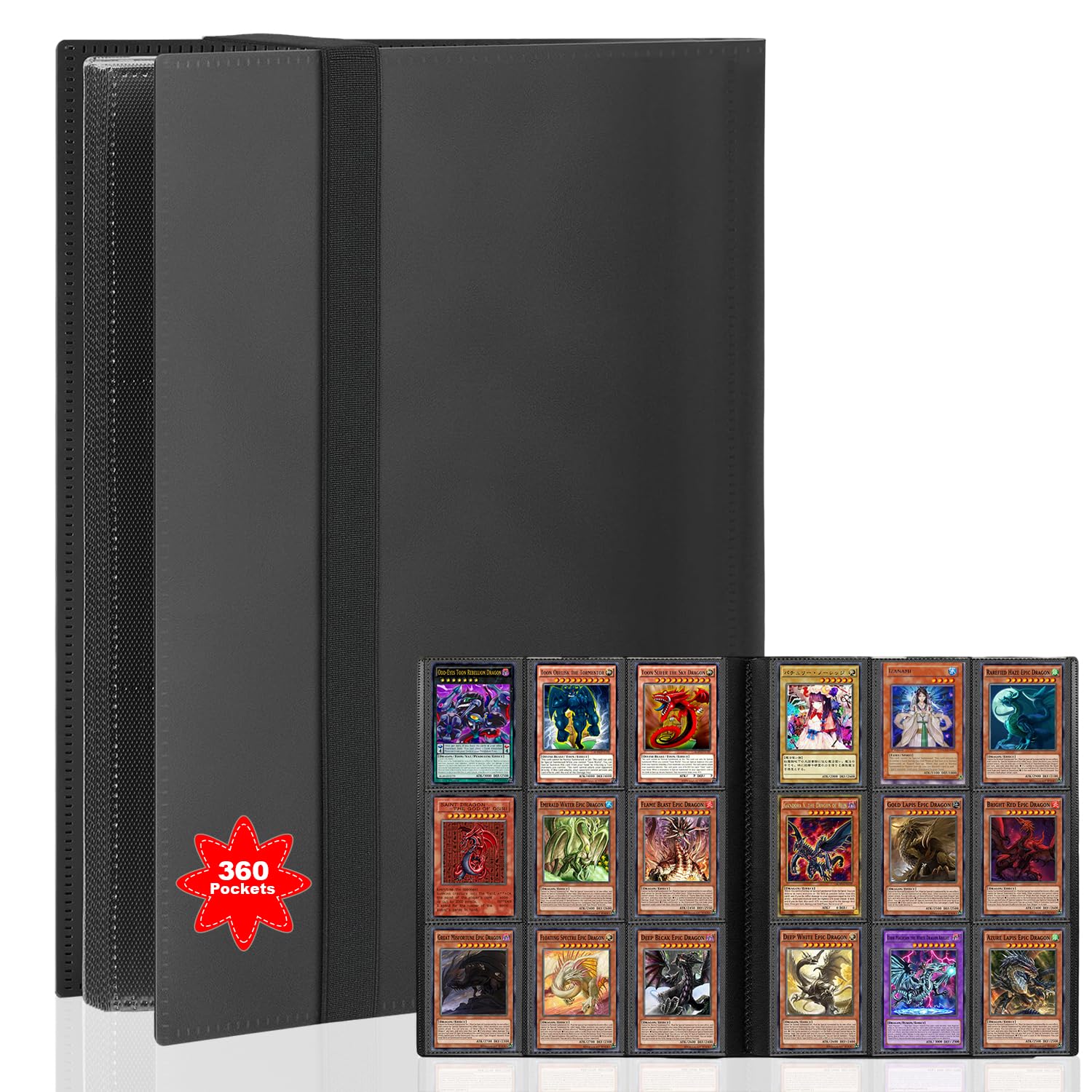 Album Portacarte Collezionabili FYSL 360 Scomparti - Viola, Raccoglitore Per Carte Pokémon TCG/CCG, Impermeabile - 5