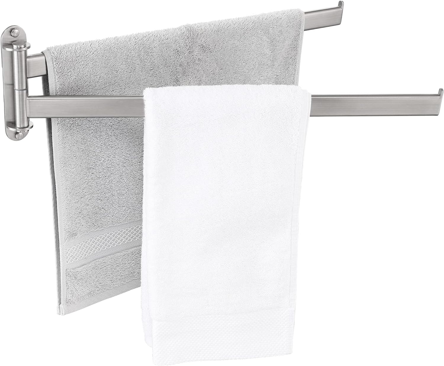 KES 19.5Inch Bathroom Towel Rack, Swivel Towel Rack 2Arm