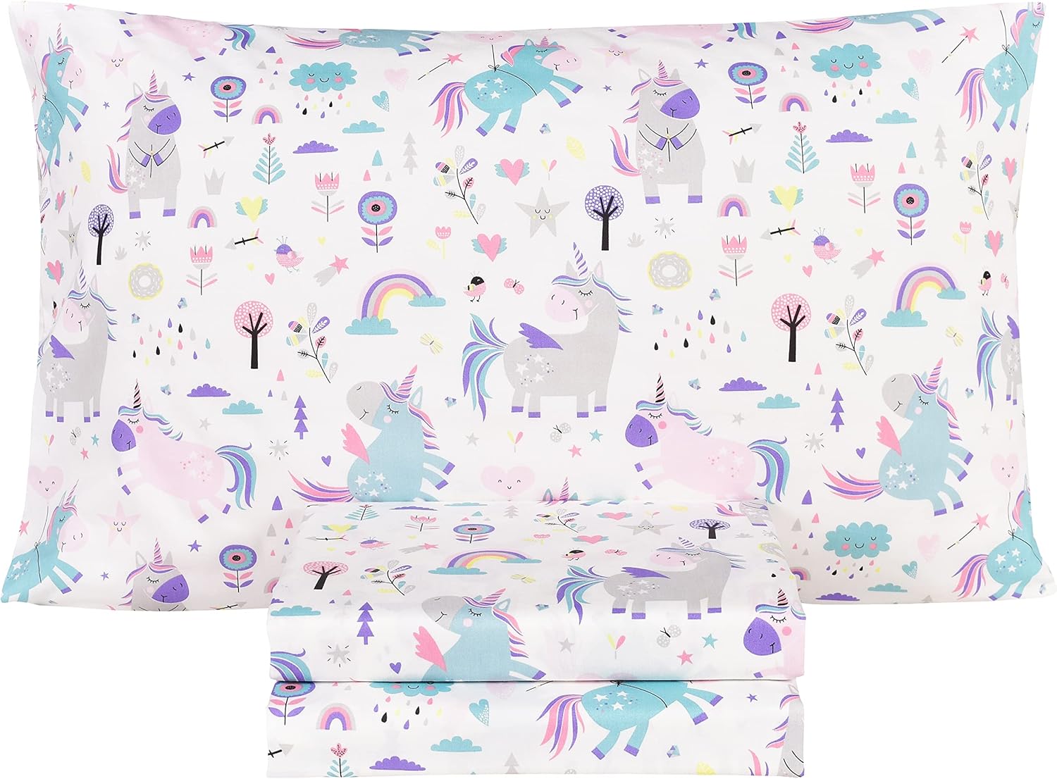 Scientific Sleep Cute Unicorn Flower Rainbow 100 Cotton