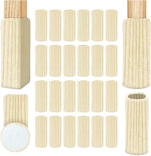 OSDUE Calcetines para sillas elásticos, de punto, fieltro antideslizante, grueso, almohadillas para patas de sillas y muebles, protección del suelo