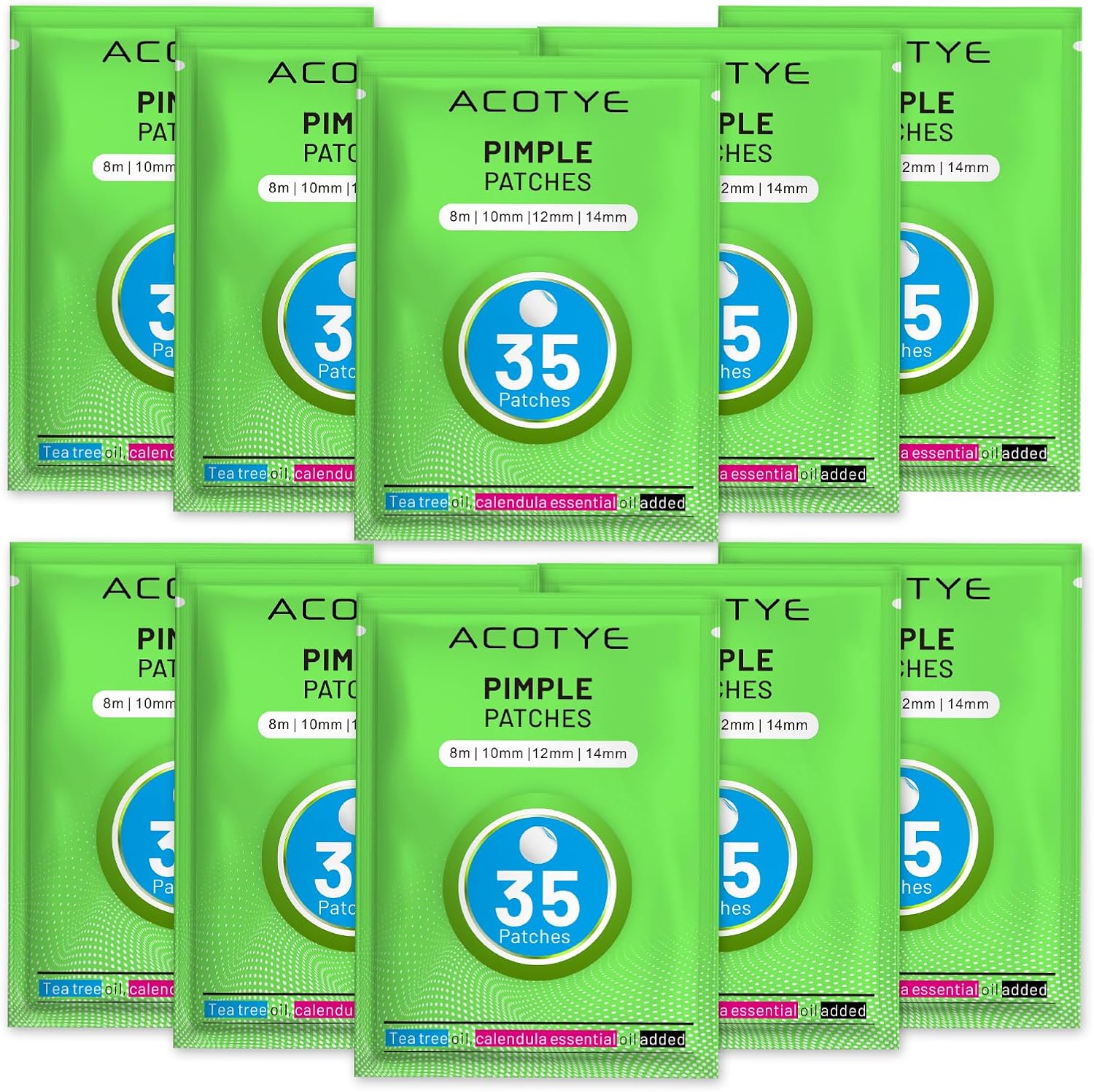 ACOTYE Pimple Patches Spot Patches – 35 Count (5 Pack) | Tea Tree Oil, Calendula, Salicylic Acid | Clear Acne Fast with Gentle, Soothing Formula | 4 Sizes for All Skin Types (BD01-5pack-uk, S) ACOTYE Pimple Patches Spot Patches – 35 Count (5 Pack) | Tea Tree Oil, Calendula, Salicylic Acid | Clear Acne Fast with Gentle, Soothing Formula | 4 Sizes for All Skin Types (BD01-5pack-uk, S)