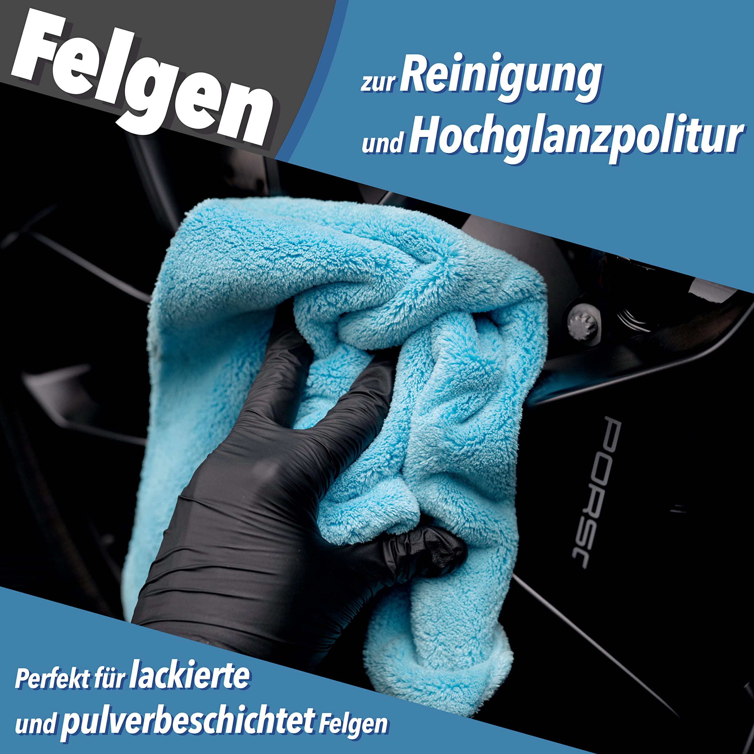 Detailmate 10 Chiffons Microfibre Ultra Doux | Accessoires De Nettoyage Voiture | Polissage Et Entretien De Peinture, Intérieur, Jantes | Chiffon