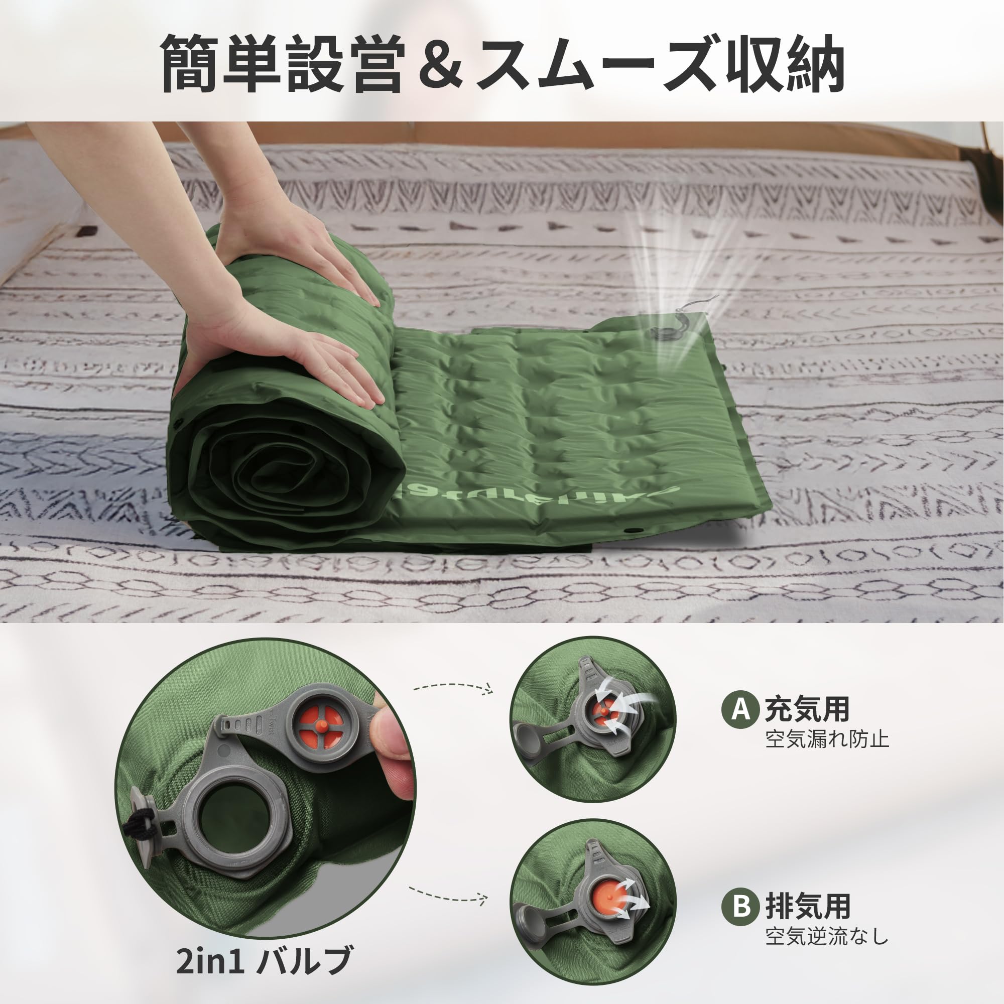 Amazon.co.jp: Naturehike エアーマット【自動膨張 R値 4.6~4.9 厚手