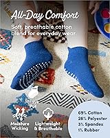 Vista 3 de Calcetines de algodón Fruit of the Loom con sujeción para bebé y niño pequeño