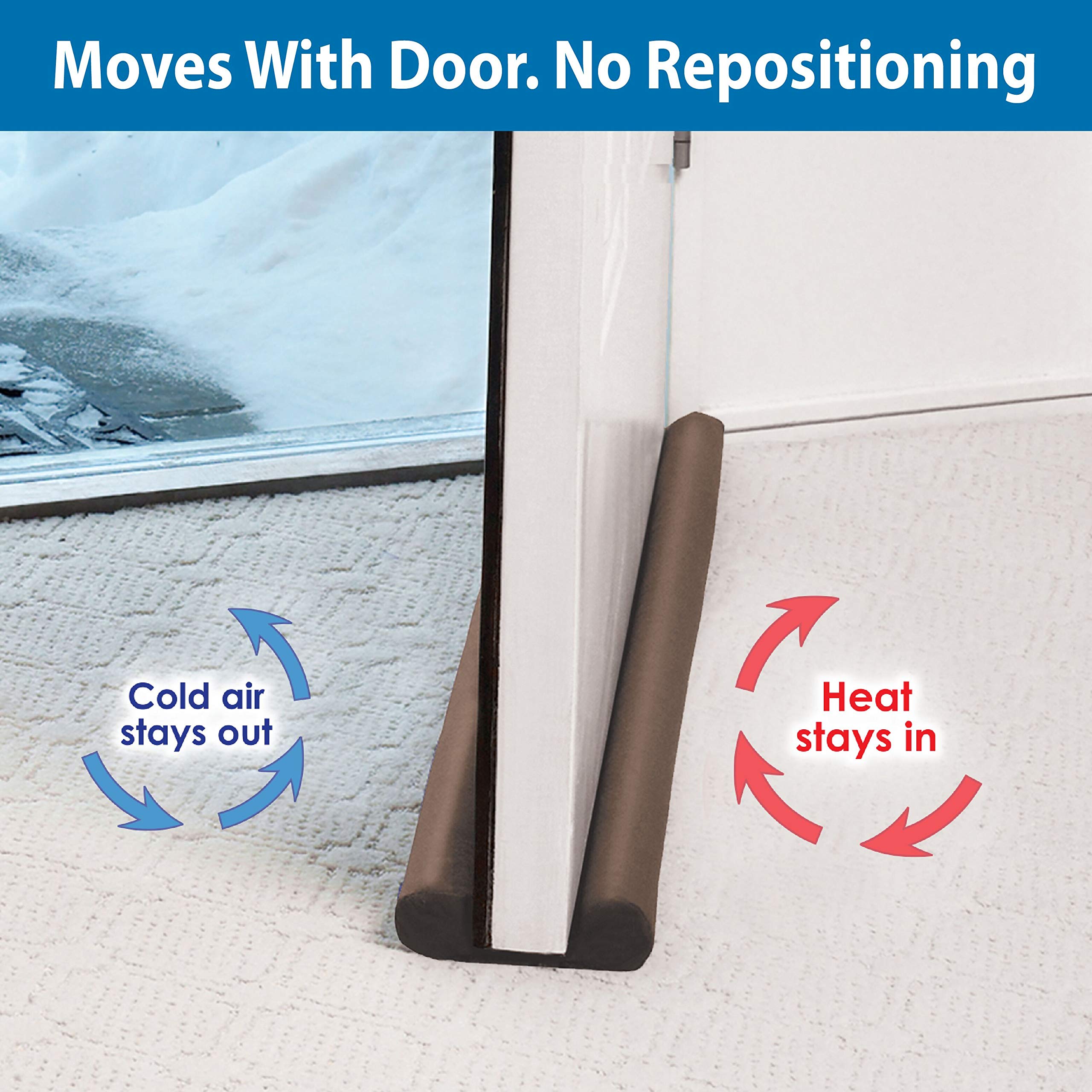 Twin Draft Guard 60220DNA Extreme for Doors Brown PATENTED