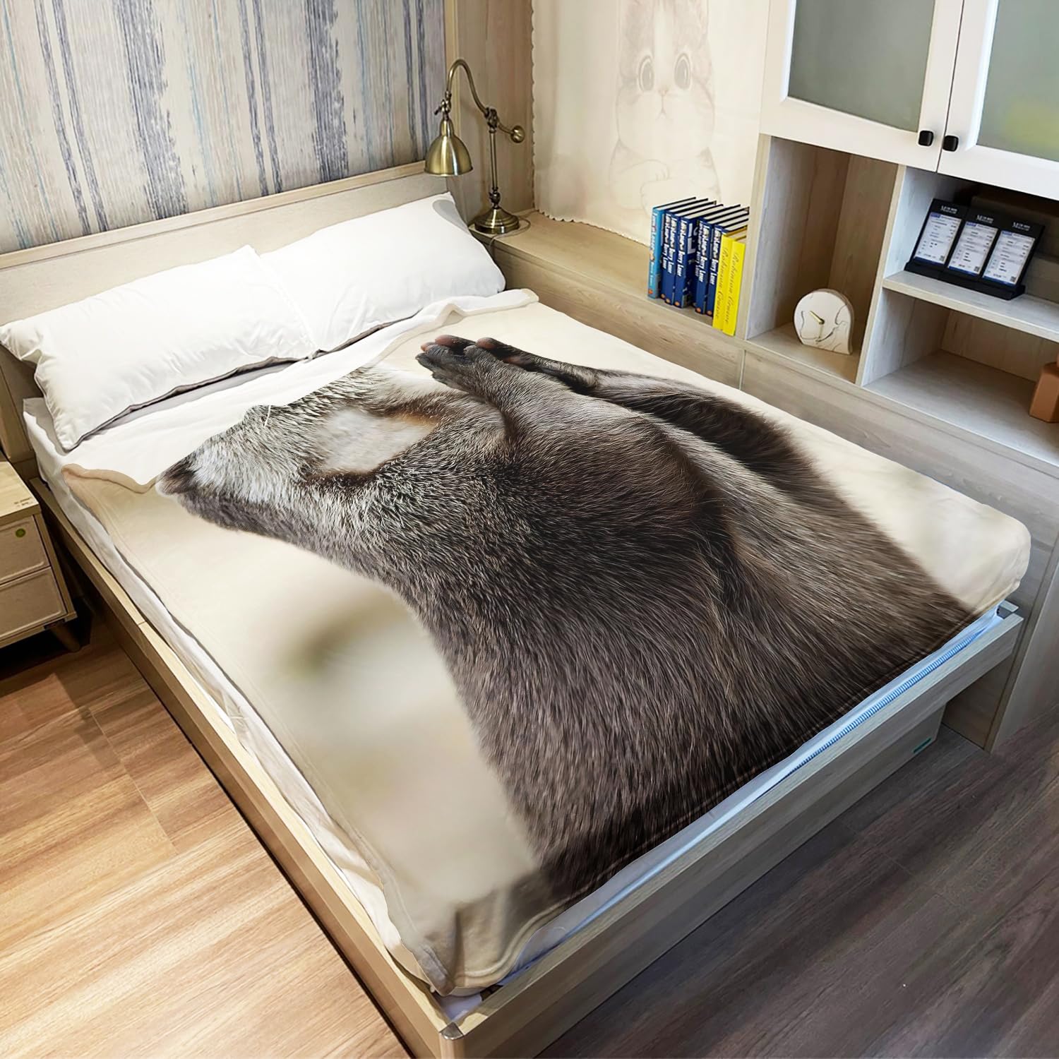 YISUMEI - 150 x 200 cm Decke - Otter Fleecedecke,Kaschmir-Gefühl Kuscheldecke Geeignet für Bett oder Sofa