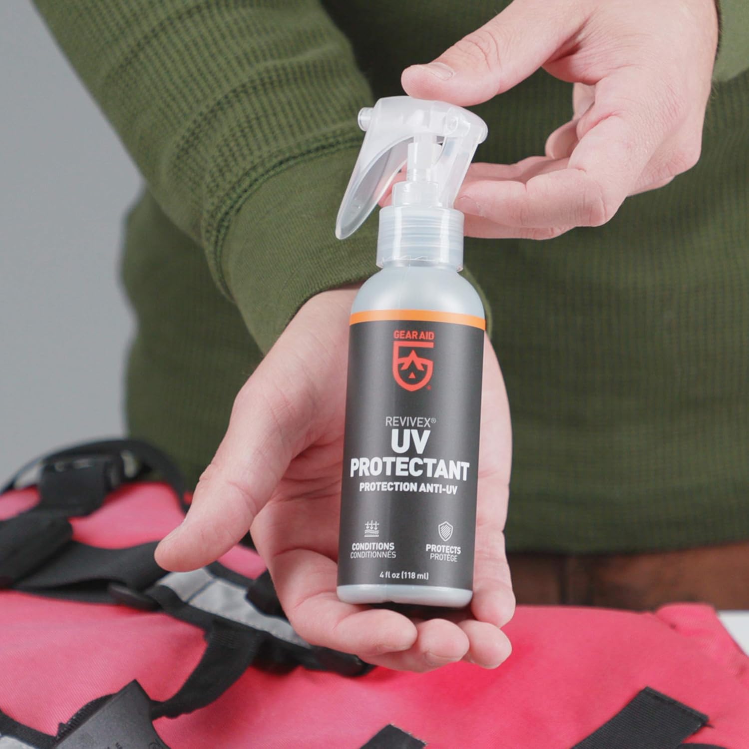 Gear Aid UV Protectant and Conditioner Spray for Plastic, Vinyl, Rubber and Nylon