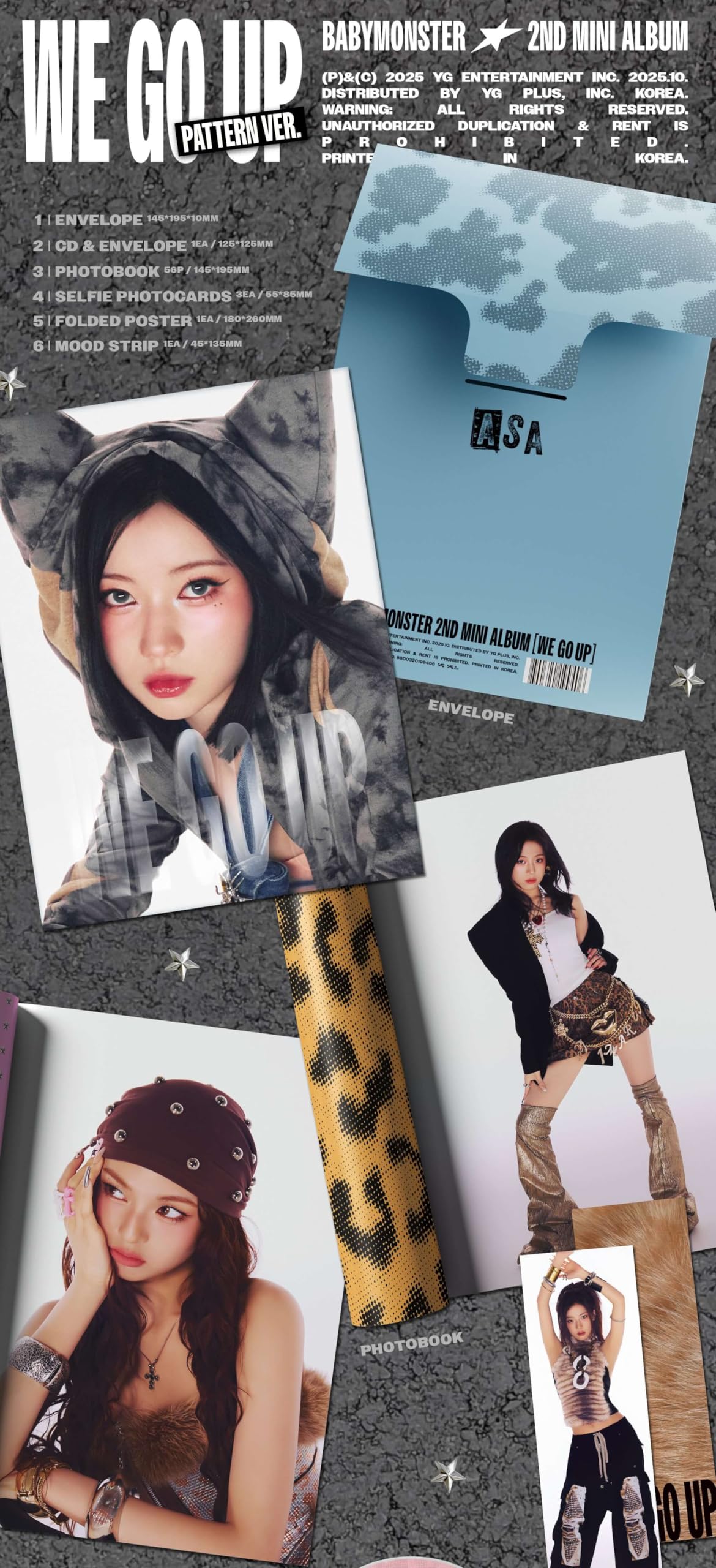 Amazon.com: WE GO UP BABYMONSTER Album [Random ver (PATTERN ver