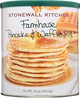 Stonewall Kitchen All Natural Farmhouse Pancake & Waffle Mix, 454 g – Klassische amerikanische Pfannkuchen- und Waffelmischung – Ohne künstliche Zusätze, NON-GMO-zertifiziert
