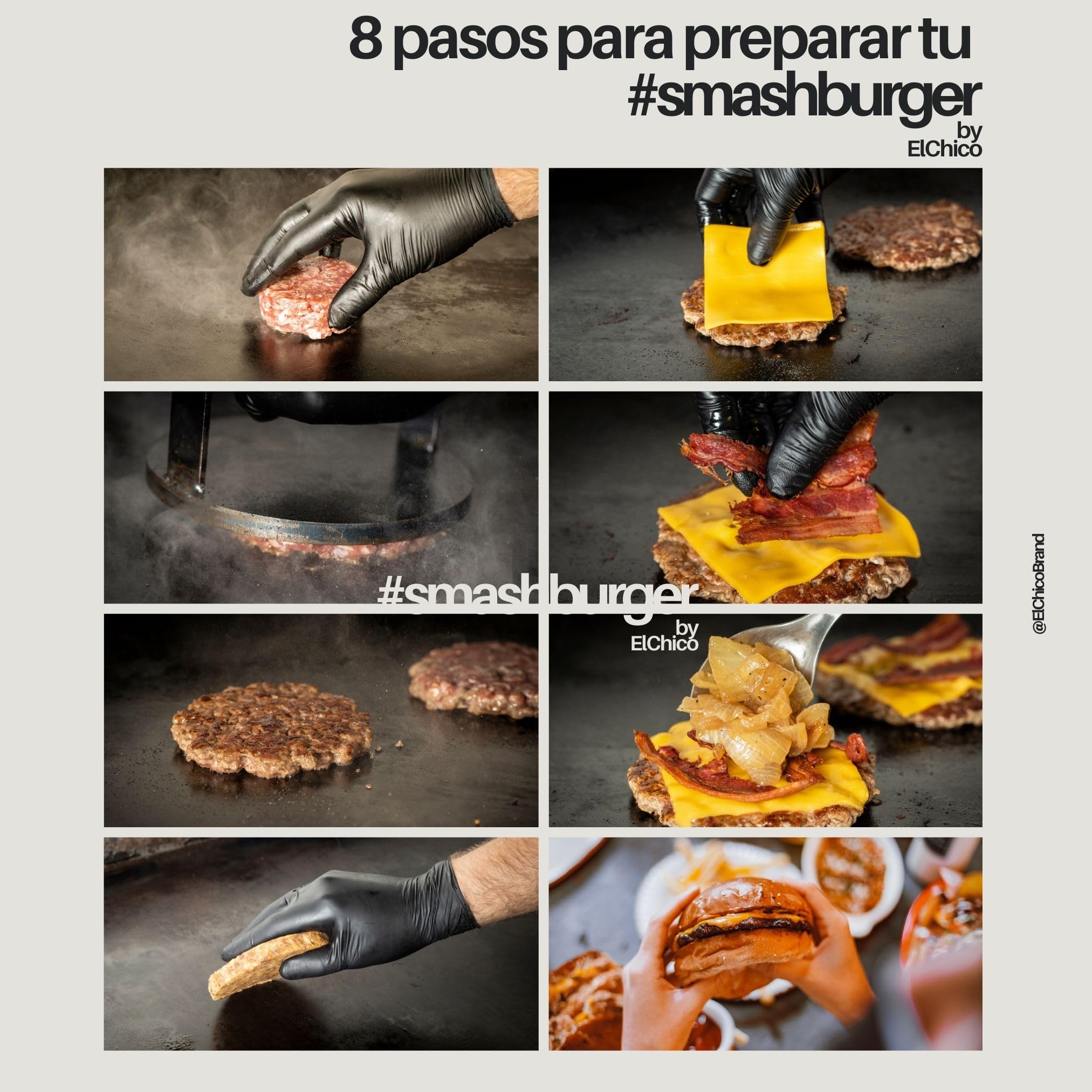 Pressa Per Hamburger In Ghisa Smash Burger – Manico Anticalore, Antiruggine, Lavabile In Lavastoviglie, Per Barbecue E Cucina
