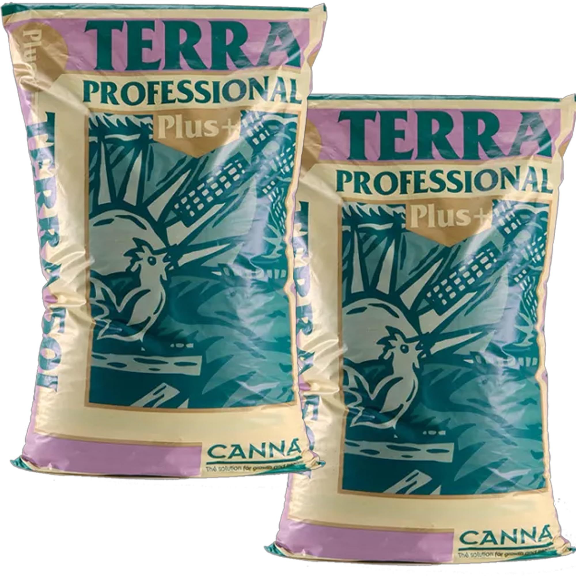 Canna Terra Professional Plus 50L doppelt, 2x50L Säcke gesamt 100L – Hochwertige Pflanzerde für optimale Pflanzenentwicklung – Ideal für Indoor- und Outdoor-Gärtner