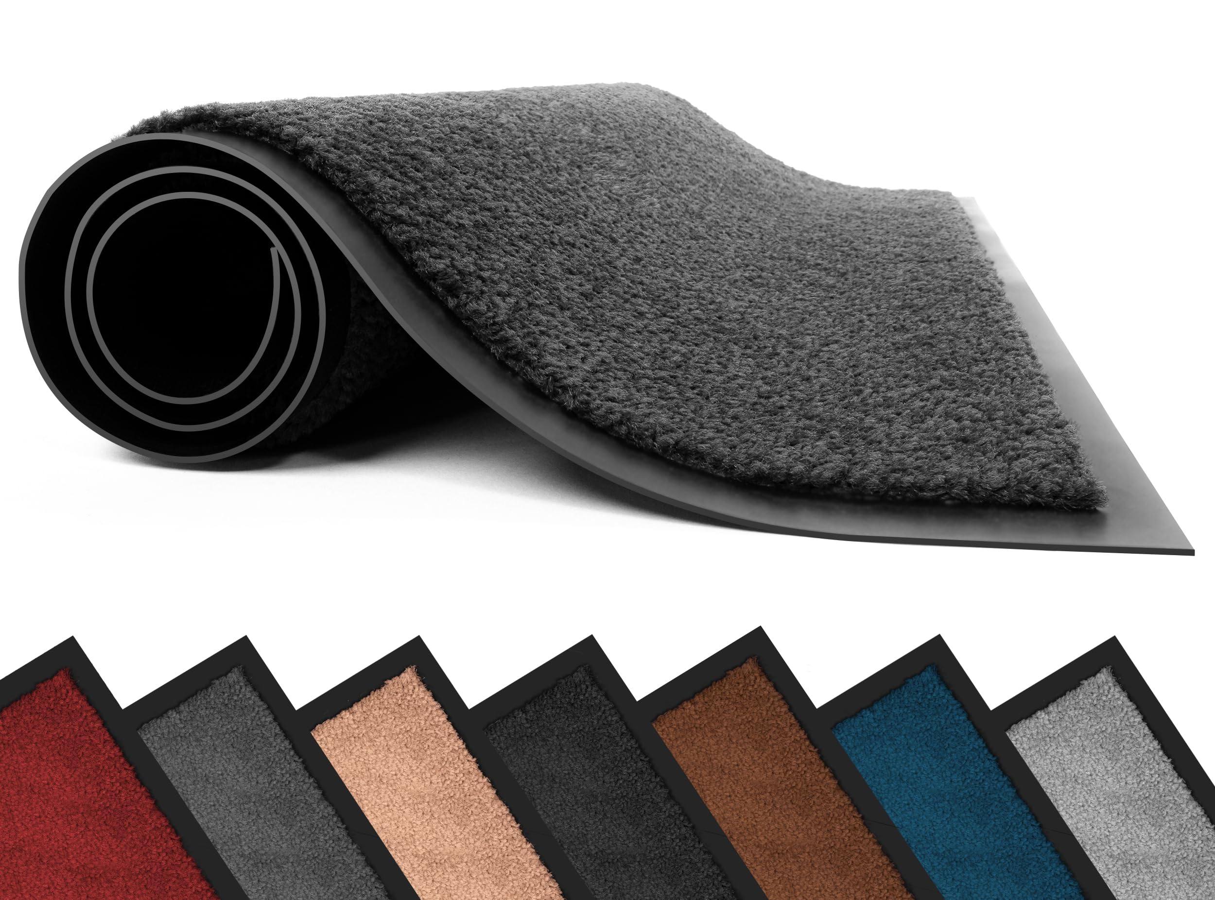 Lexell Non-Slippery Heavy Duty Door Mats, Large & Stylish Washable Rubber Doormats for Indoor & Outdoor