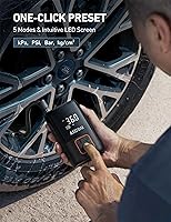 Vista 5 de AstroAI Inflador de neumáticos Compresor de aire portátil Inflador de neumáticos inalámbrico