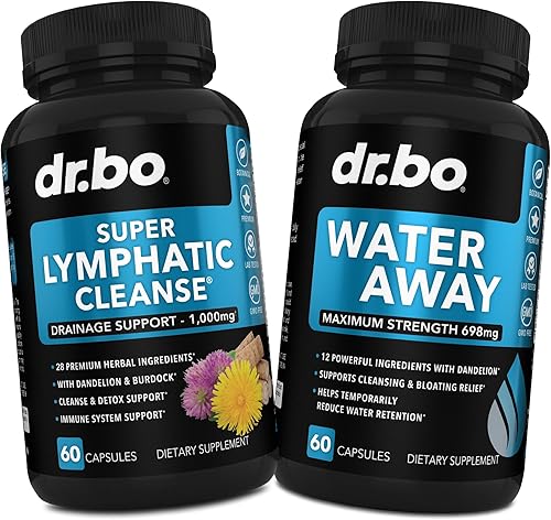 Miniatura 1 de Suplementos de drenaje linfático, píldoras y agua - Apoyo linfático Productos de limpieza a base de hierbas y píldoras de agua naturales Diuréticos