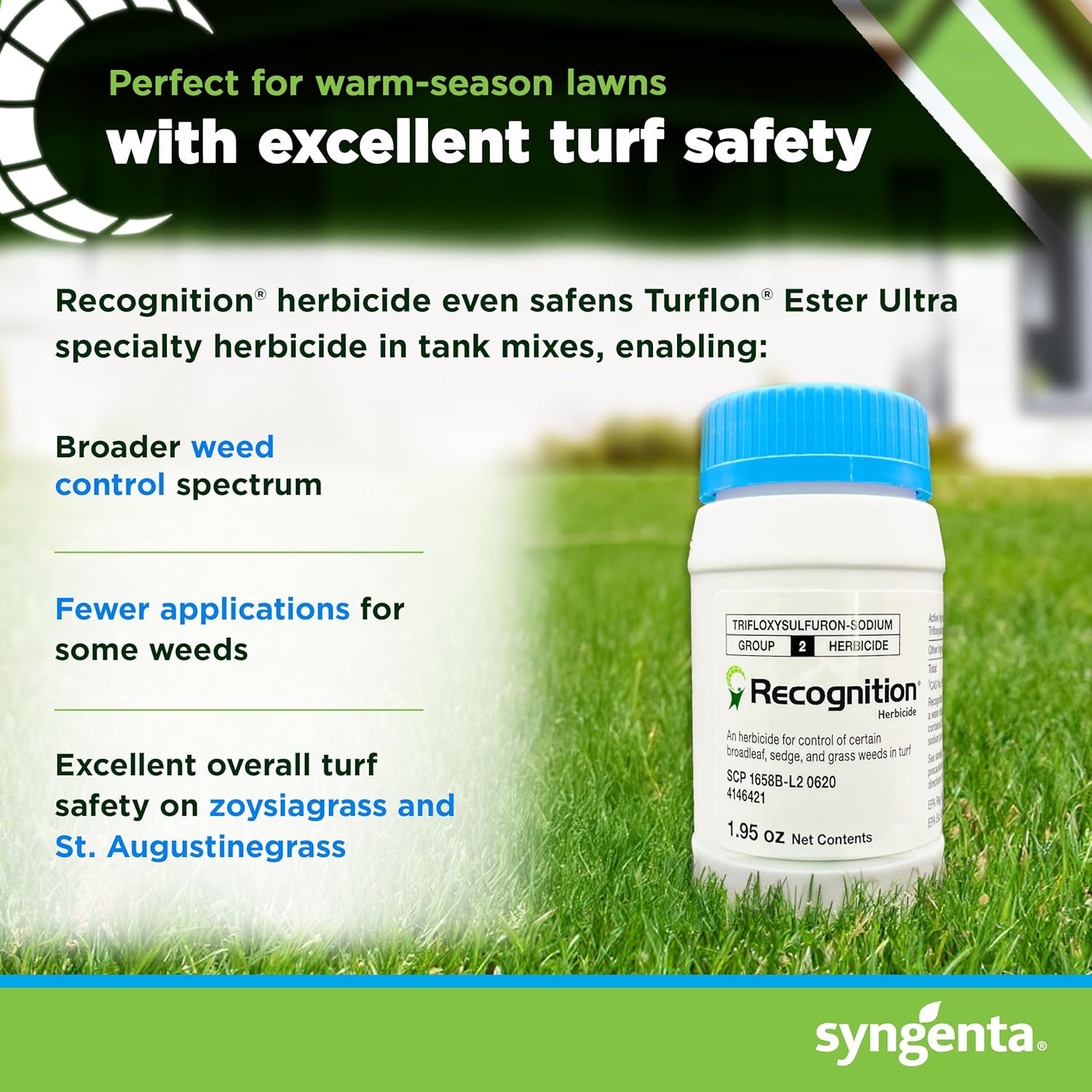 Recognition Post-Emergent Herbicide. (1.95 oz) Water Dispersible Granule Weed Killer - Post Emergence Weed Control