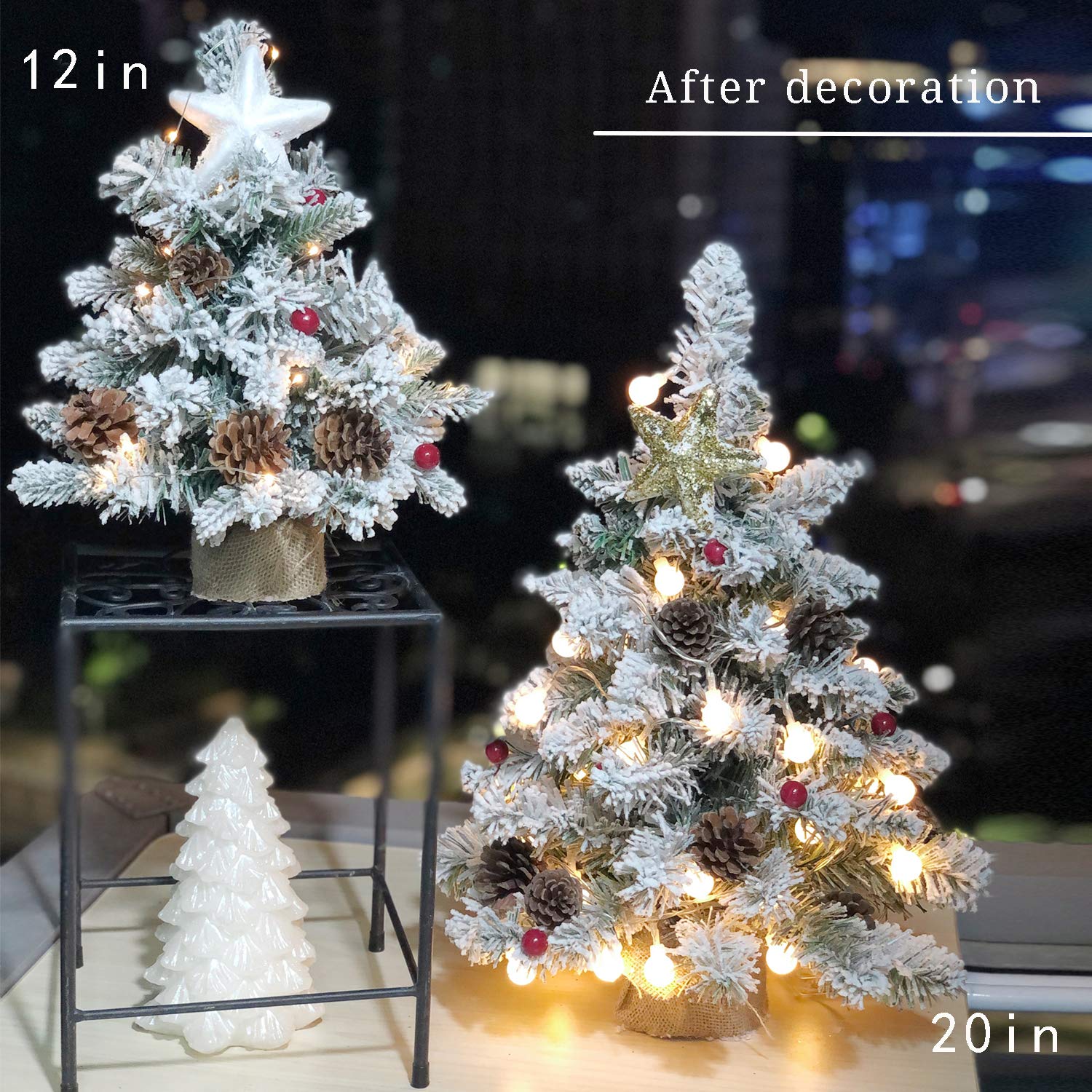 Amazon | A-SZCXTOP ミニクリスマスツリー クリスマス・ツリー 机の