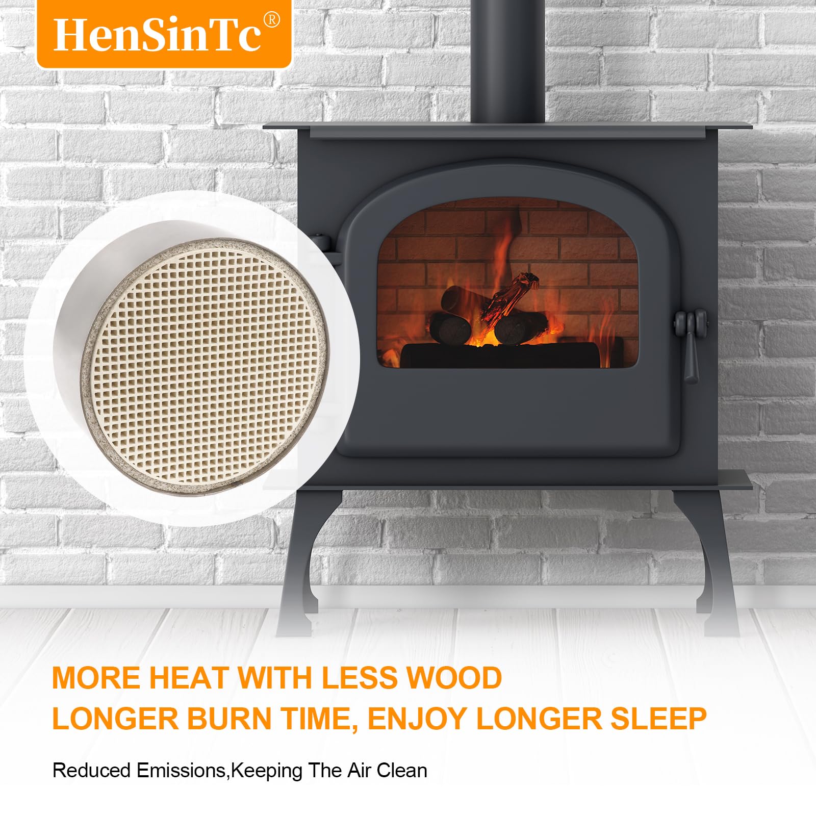 Amazon.co.jp: 薪ストーブ 触媒燃焼器、15.2 cm x 5.1 cm (14.8 cmx5