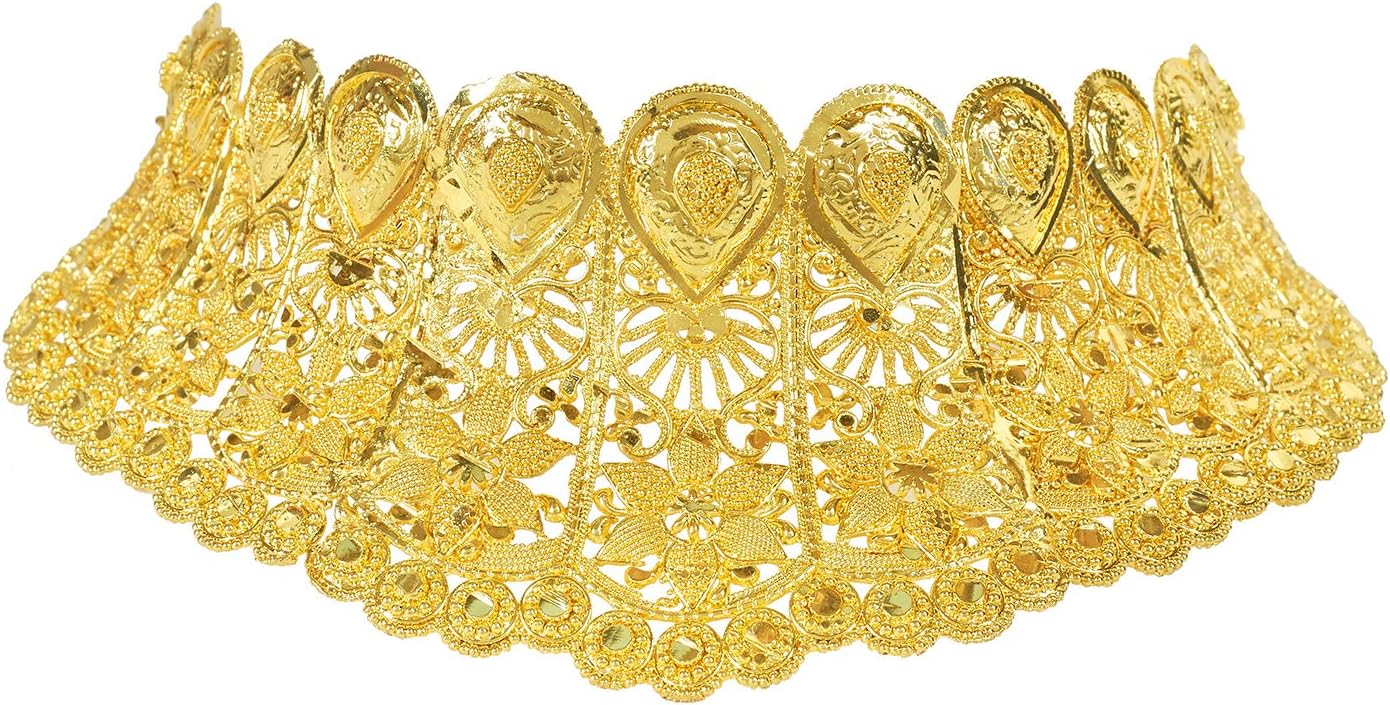 Bodha Traditional Indian One gram Gold Bridal DulhanGold Plated Hi Micron Choker Jewellery Set for Women (SJ_2807)