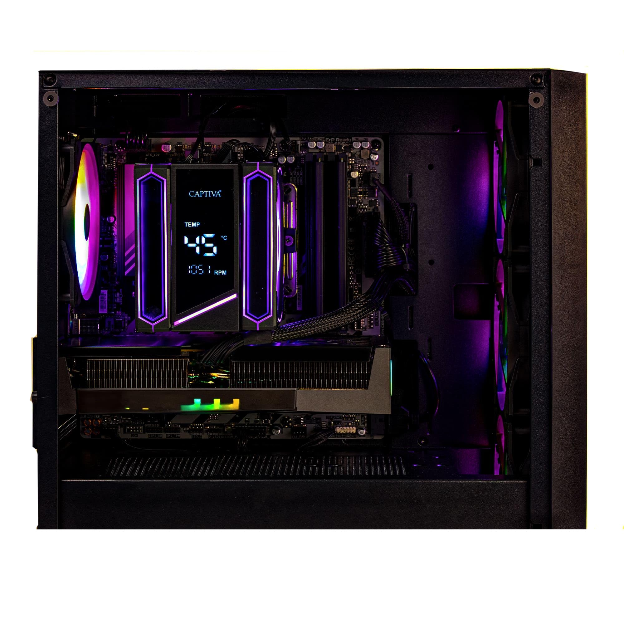 Captiva Entry Gaming PC R10-0340 Ryzen 7 9800X3D RTX 5060 Ti 8GB GDDR7 32GB DDR5 1TB SSD WLAN