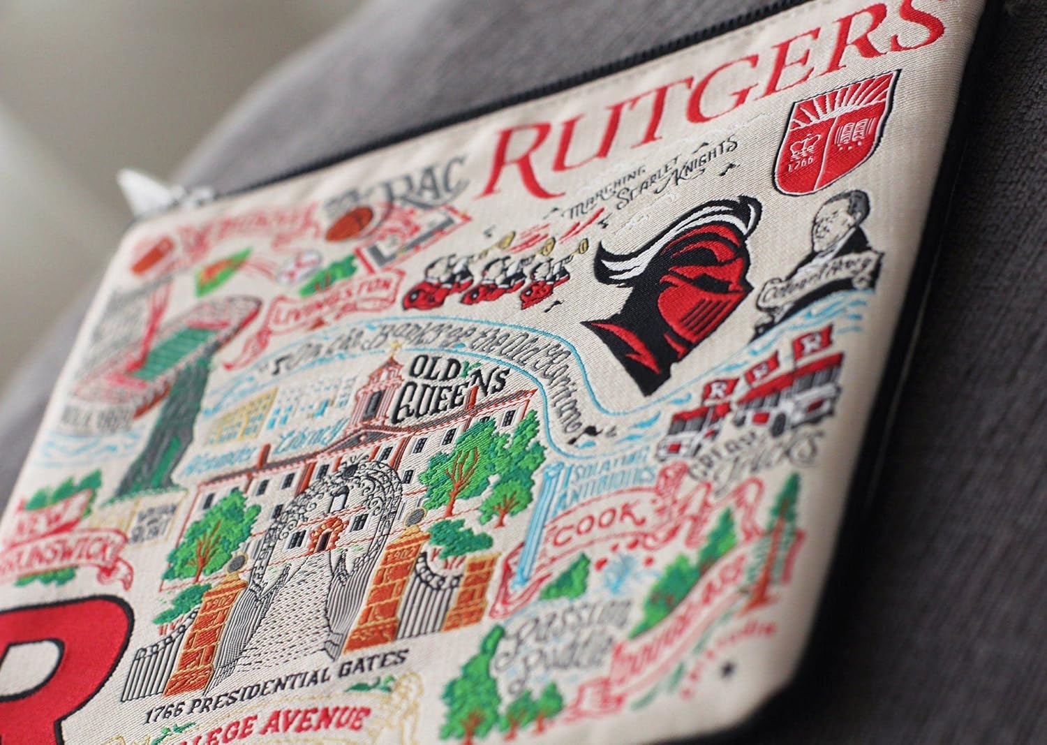Catstudio Collegiate Zipper Pouch, Rutgers University Travel Toiletry Bag, Ideal Gift for Alumni, Makeup Bag, Dog Treat Pouch, or Travel Purse - Image 3