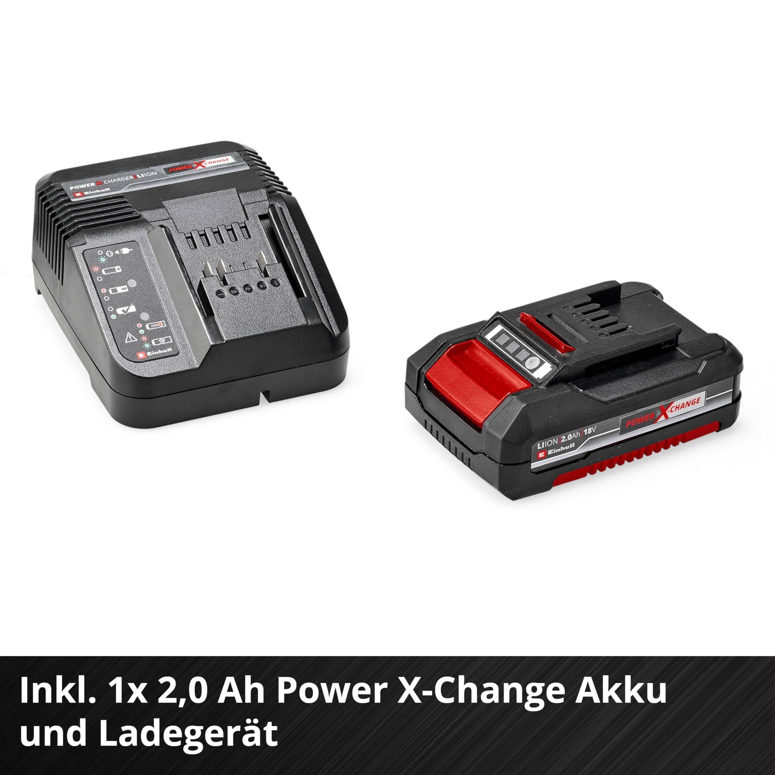 Einhell Akku-Laubbläser GC-CL 18 Li E Kit Power X-Change (18 V, 210 km/h Luftgeschwindigkeit, Drehzahlregelung, Softgrip, inkl. 1x 2,0 Ah Akku und Ladegerät)