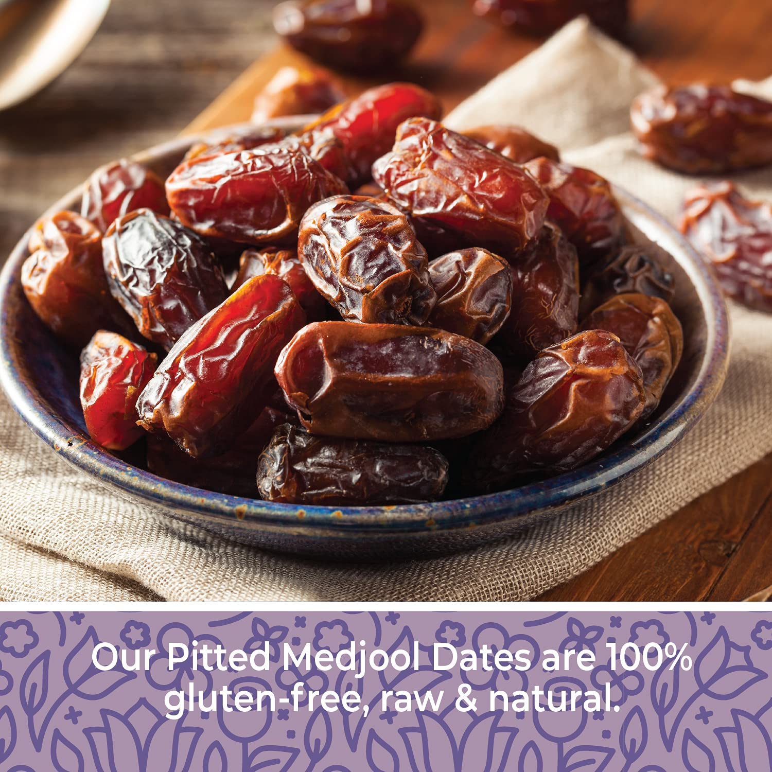 Dates Medjool Pitted Dates, 1 lb. Large Medjool Dates Pitted, Extra
