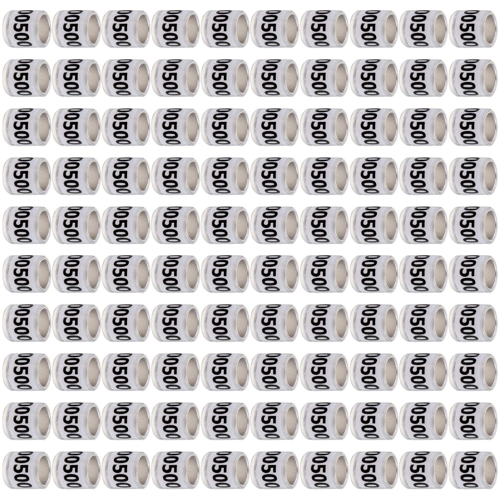 Anelli for zampe di uccelli, anelli for zampe di piccione, 100 pezzi numerati for zampe di piccione, anelli for zampe di uccelli in plastica, fasce for zampe di piccione, fasce for zampe di piccione,
