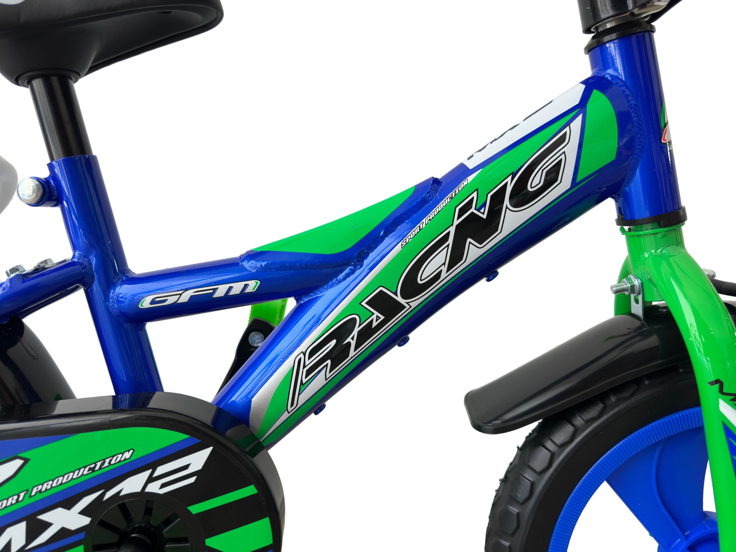 Bici Racing Bicicletta Bambino 12 Pollici Blu