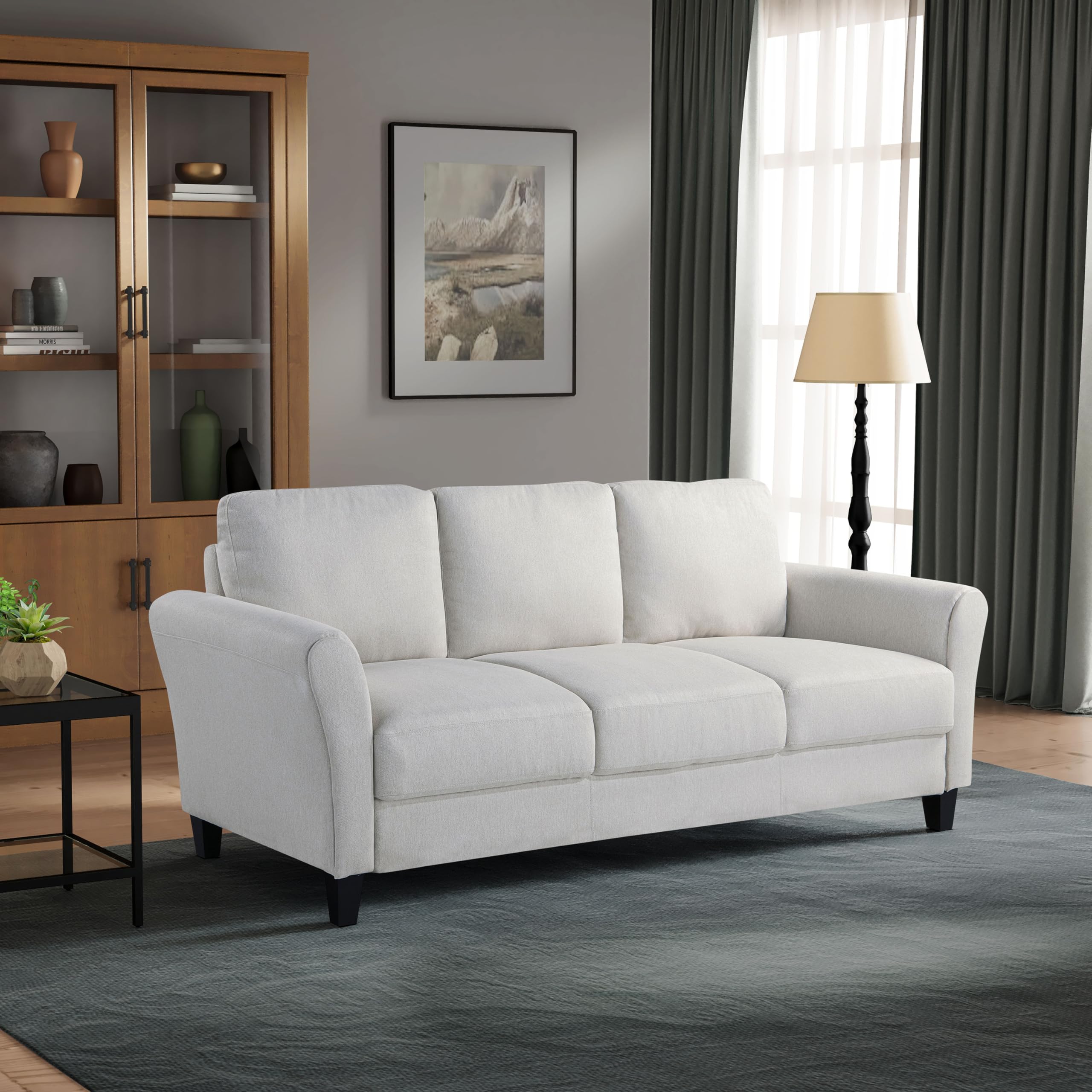 LifeStyle SolutionsWatford Sofa with Rolled Arms, Oyster