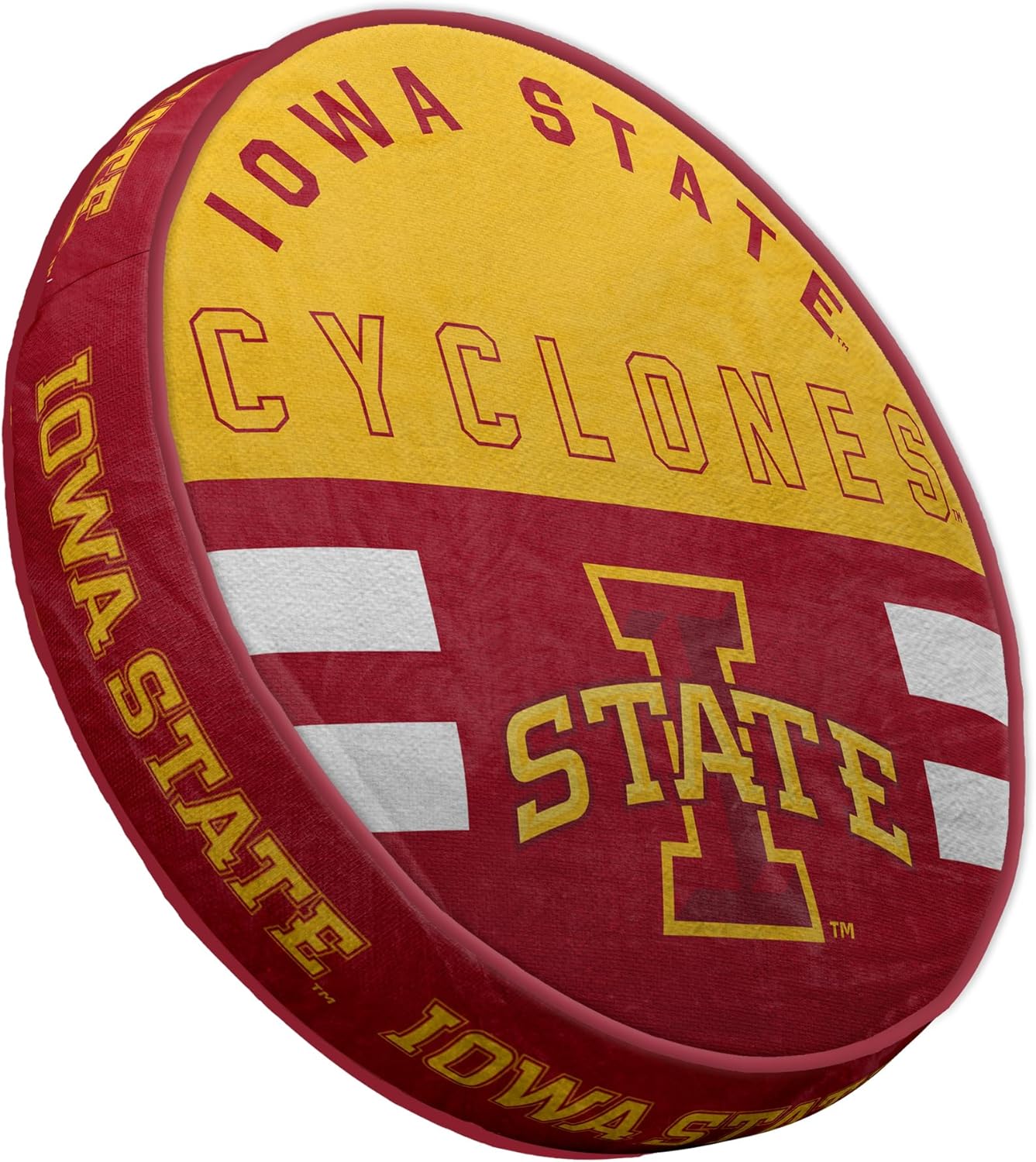 Plush Circle Pillow with NCAA Logo