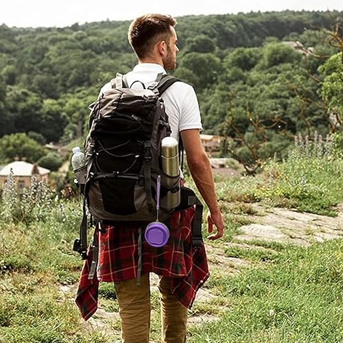 Miniatura 41 de Taza plegable de silicona plegable – Taza plegable expandible – Tazas portátiles reutilizables para viajes, camping, senderismo, supervivencia