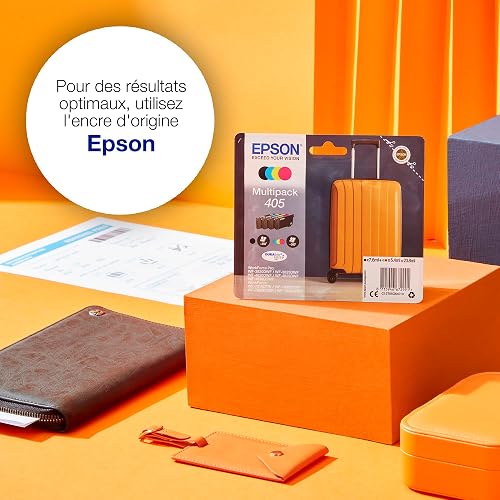 Epson 405XL Black Suitcase High Yield Genuine, DURABrite Ultra Ink,XL High Capacity - 4
